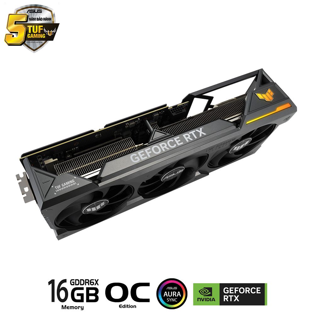 Card màn hình ASUS TUF RTX 4080 16GB OC Gaming(4080/16Gb Gddr6x/OC/Aurasync)