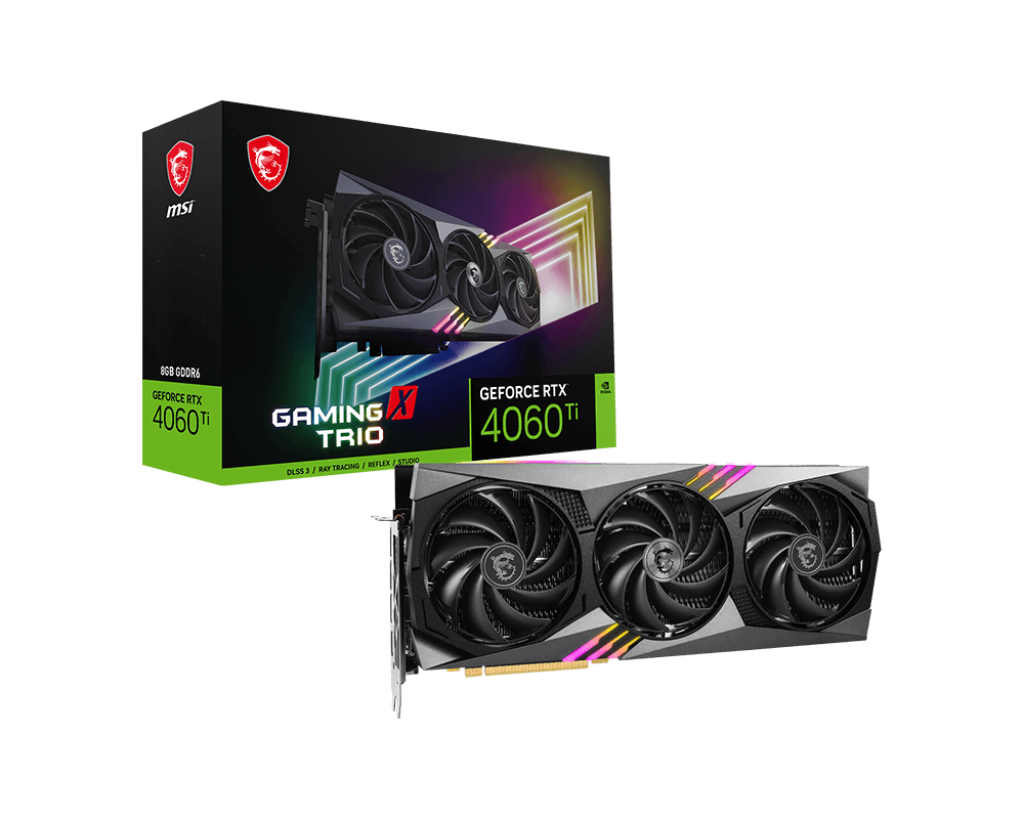 Card màn hình MSI GeForce RTX™ 4060 Ti GAMING X TRIO 8G