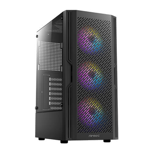 Vỏ Case máy tính Antec AX20 kèm 3 fan RGB 12cm