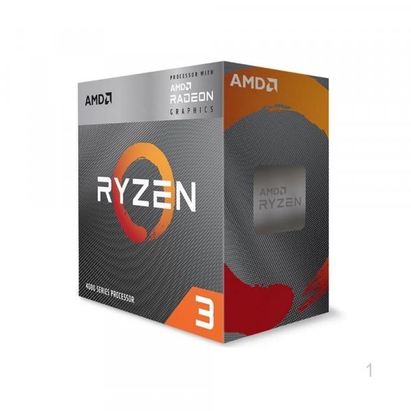 CPU AMD Ryzen 3 4300G | 3.8 GHz (4.0GHz Max Boost) / 4MB Cache / 4 cores, 8 threads / 65W / Socket AM4