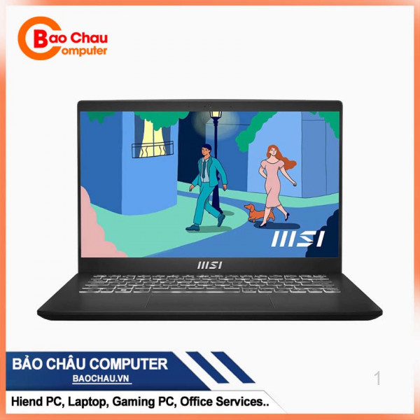 Laptop MSI Modern 14 C12MO- 660VN i5- 1235U/16GB/512GB/14"FHD/Win11_Đen