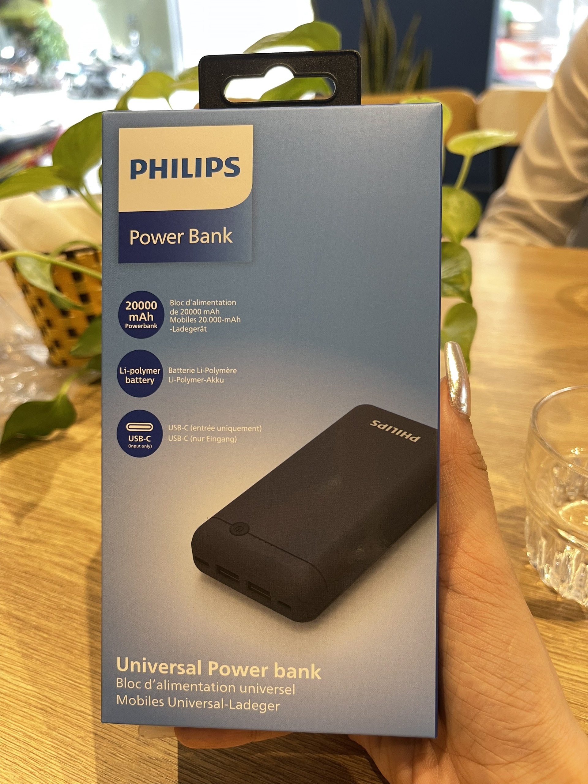 Pin sạc dự phòng Philips DLP1720 20.000mAh Type C - Hàng chính hãng