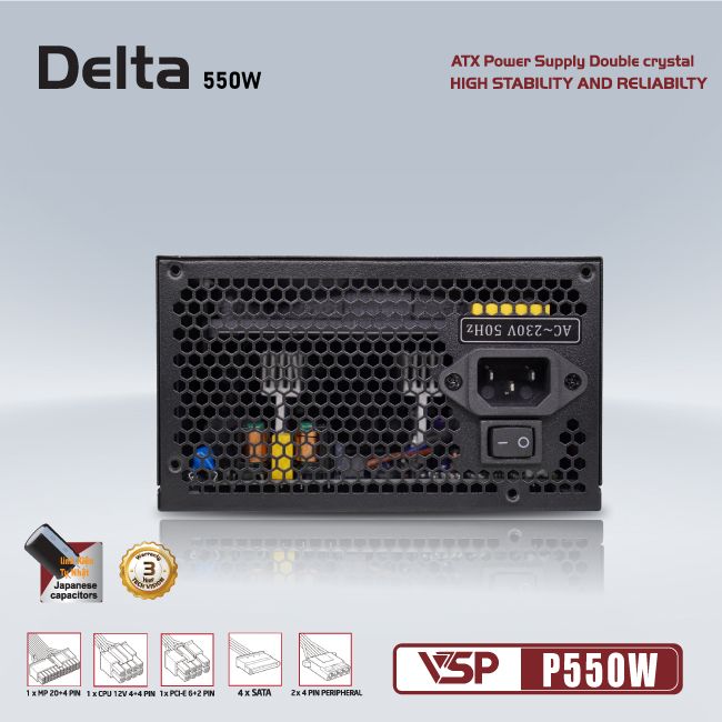 Nguồn Delta P550W