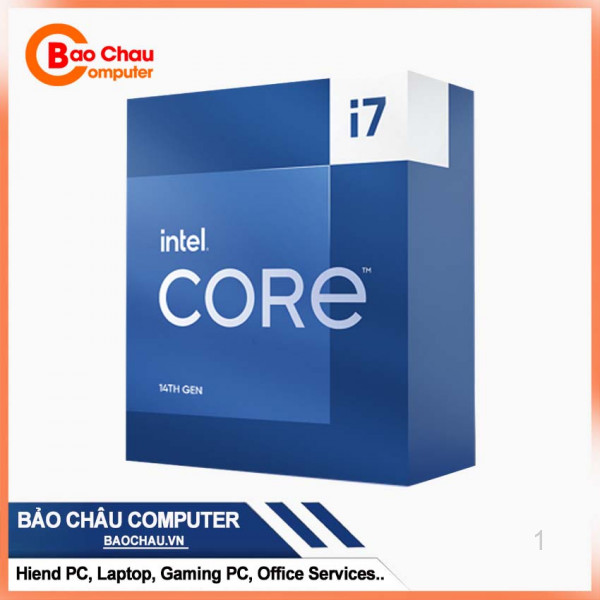CPU Intel Core i7 14700 (Up 5.4 GHz, 20 Nhân 28 Luồng, 33MB Cache, Raptor Lake Refresh)