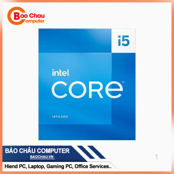 CPU Intel Core i5 14600 (Up 5.2 GHz, 14 Nhân 20 Luồng, 24MB Cache, Raptor Lake Refresh)