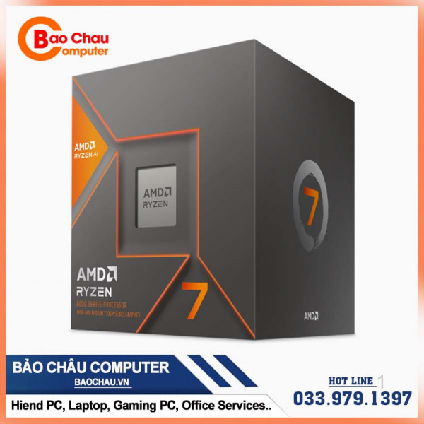CPU AMD Ryzen 7 8700G (Up to 5.1 GHz | 8 Nhân | 16 Luồng | Socket AM5)