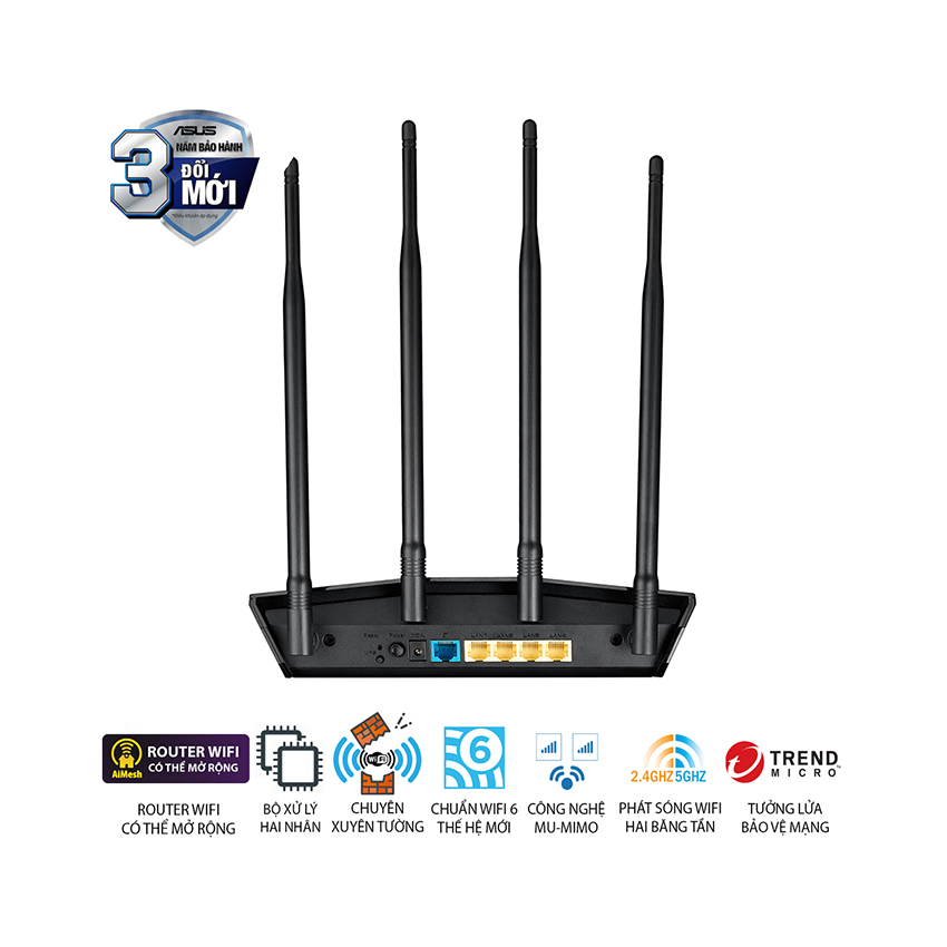 Bộ định tuyến AX1800 Dual Band WiFi 6