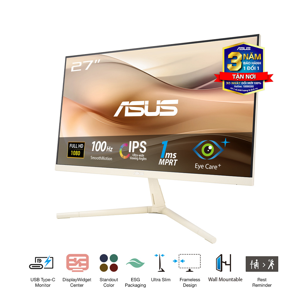 Màn Hình ASUS VU279CFE-M (27 inch - IPS - FHD - 100Hz - 1ms)