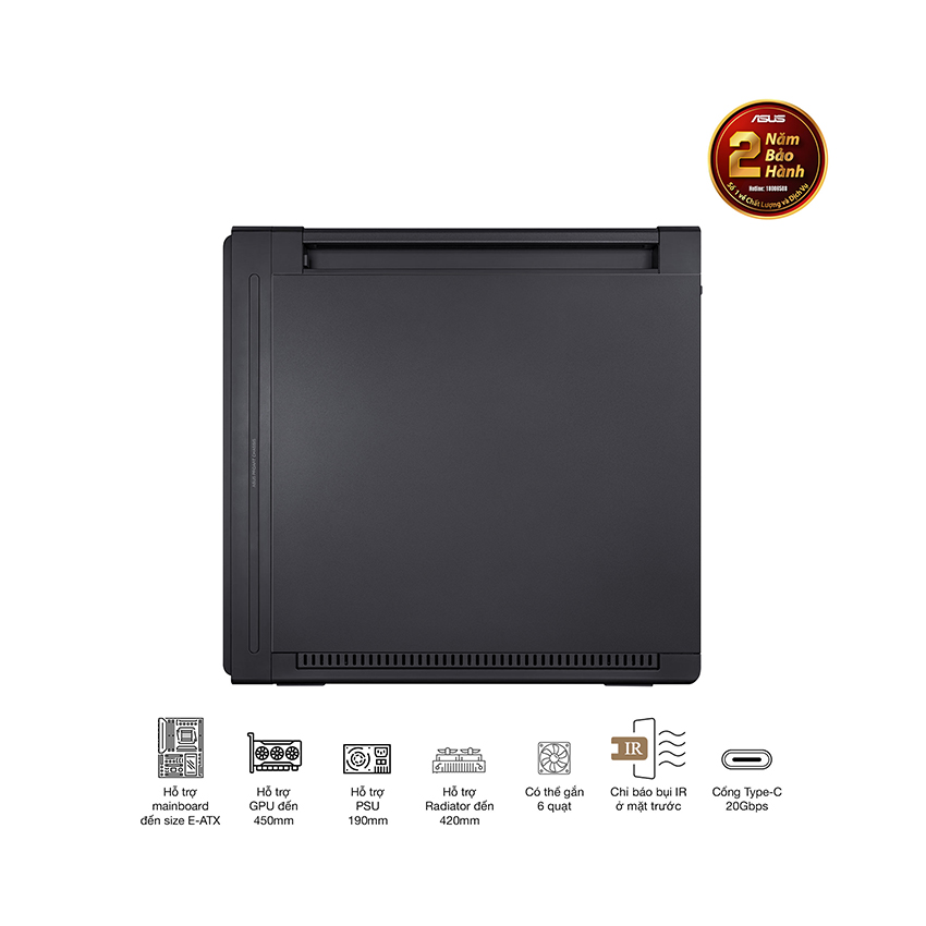 VỎ CASE ASUS PA602 PROART (EATX/FULL TOWER/ MÀU ĐEN)