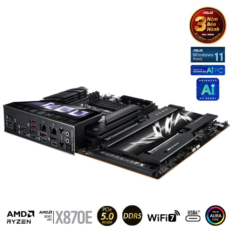 Mainboard ASUS ROG CROSSHAIR X870E HERO (AMD X870E, Socket AM5, ATX, 4 x RAM DDR5)