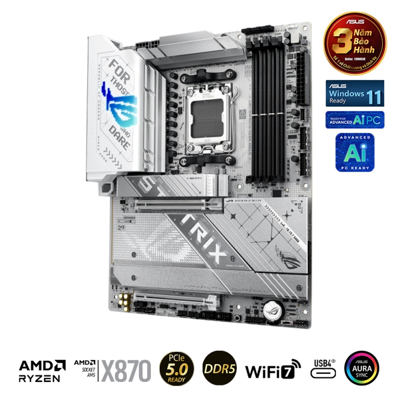 Mainboard ASUS ROG STRIX X870-A GAMING WIFI(AMD X870E, Socket AM5, ATX, 4 x RAM DDR5)