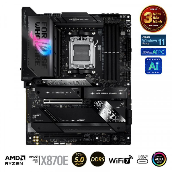 Mainboard ASUS ROG STRIX X870-F GAMING WIFI(AMD X870E, Socket AM5, ATX, 4 x RAM DDR5)