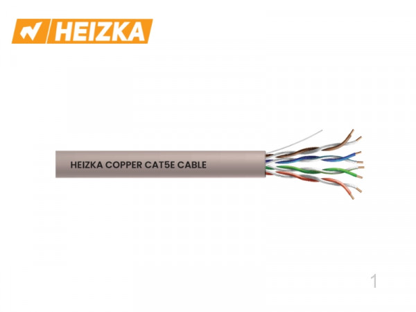 Dây cáp mạng Lan Heizka CAT5E – HEC5EU1CM ( Chất liệu CM  , 305m)