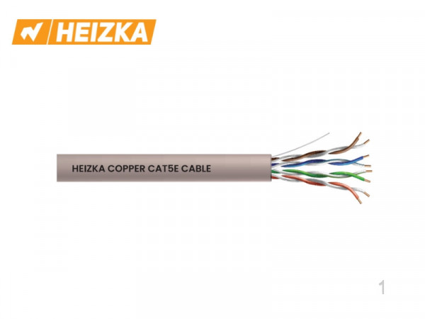 Dây cáp mạng Lan Heizka CAT5E – HEC5EU1PC ( Chất liệu PVC  , 305m)