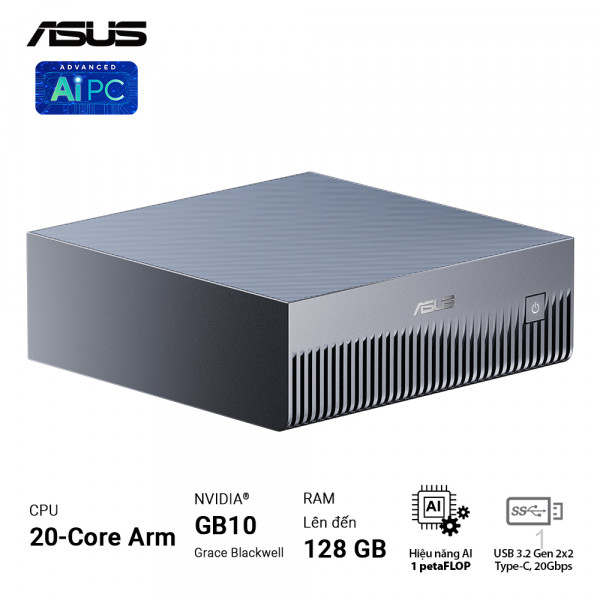 Mini PC AI Asus Ascent GX10 GX10 (Nvidia GB10 | 128 GB RAM |1TB M.2 NVMe SSD)