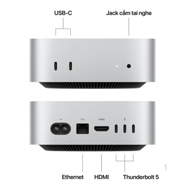 Máy tính Mac mini M4 2024 10CPU 10GPU 16GB 256GB - Chính hãng Apple Việt Nam