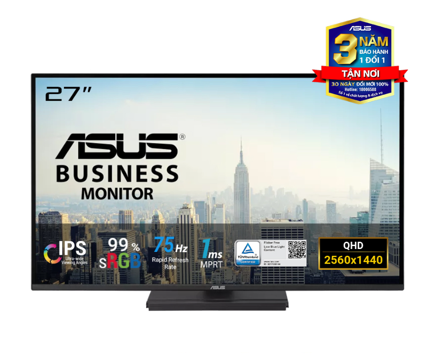 Màn Hình ASUS VA27AQSE (27 inch - IPS - 2K - 75Hz - 1ms - Speaker)