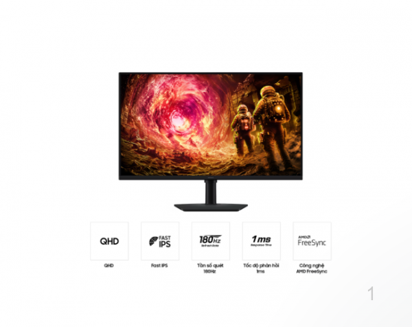 Màn Hình Gaming SAMSUNG Odyssey G5 G50F QHD 180Hz
