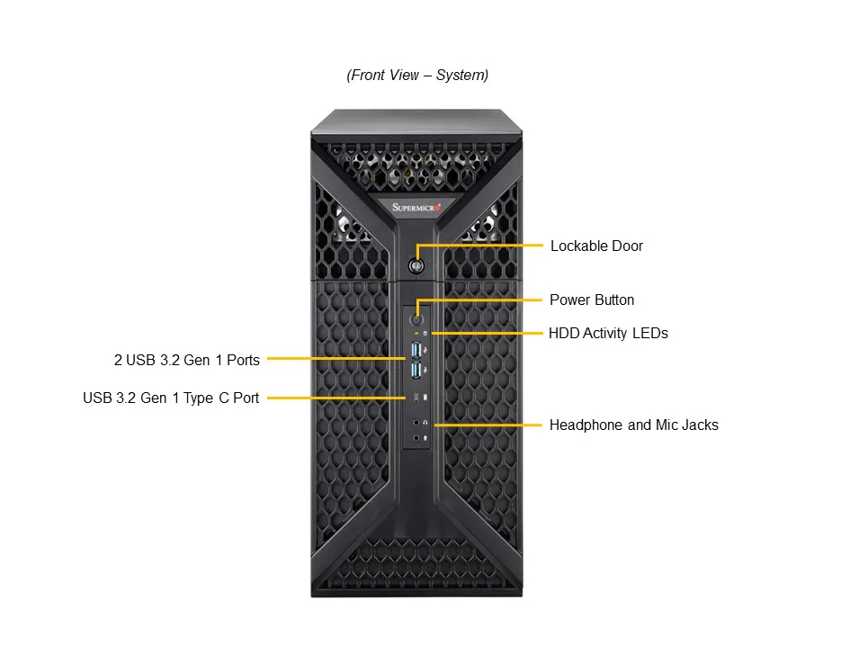 Supermicro SYS-531A-I: Máy Trạm Intel Xeon W-2400