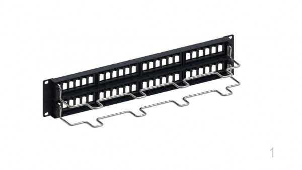 Patch Panel Kèm Nhân Commscope 760237041 + 9-1375191-2  (48 Port | 2U CAT5E)