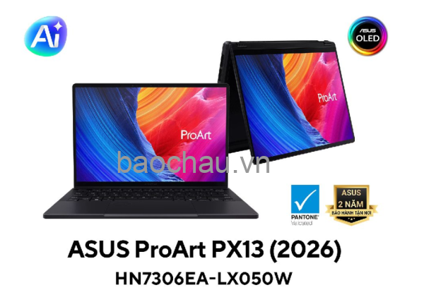 Laptop ASUS ProArt PX13 HN7306EA-LX050W (AMD Ryzen AI MAX+ 395 | AMD Radeon | 13.3 inch OLED 3K cảm ứng | 32GB | 1TB | Win 11 | Đen)