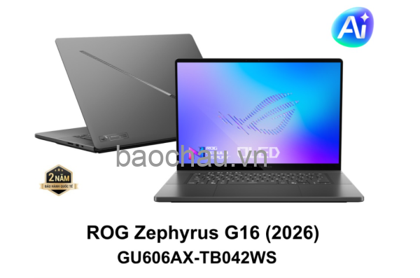 Laptop Asus ROG Zephyrus G16 GU606AX-TB042WS (Intel Core Ultra 9 386H | RTX 5090 | 16 inch 2.5K OLED 240Hz | 64GB | 2TB | Win 11 | Office | Xám)