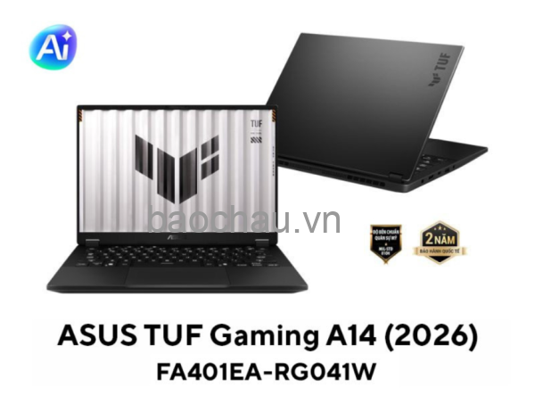 Laptop ASUS TUF Gaming A14 FA401EA-RG041W (AMD Ryzen AI MAX+ 392 | AMD Radeon | 14 inch WQXGA 165Hz | 32GB | 512GB | Win 11 | Xám)