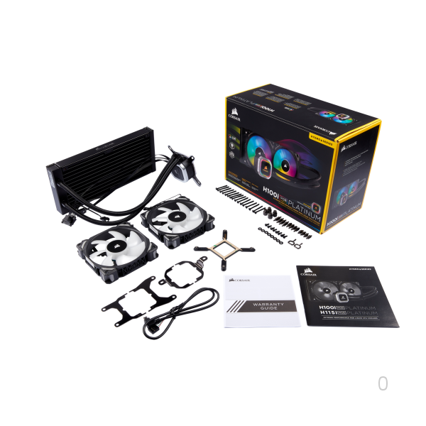 Tản nhiệt nước AIO Corsair H100i RGB Platinum Đen