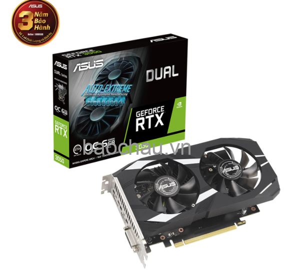 VGA Asus DUAL RTX 3050 OC 6GB (DUAL-RTX3050-O6G)