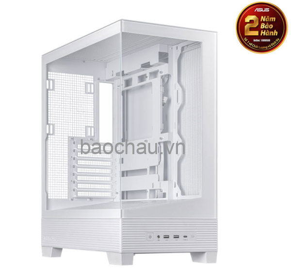 Vỏ case máy tính ASUS A31 TG WHITE (ATX, tương thích MB giấu dây, hỗ trợ lắp lên tới 10 quạt 120mm)