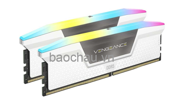 RAM CORSAIR VENGEANCE RGB 64GB (2x32GB) DDR5 5600Mhz White (CMH64GX5M2B5600C40W)