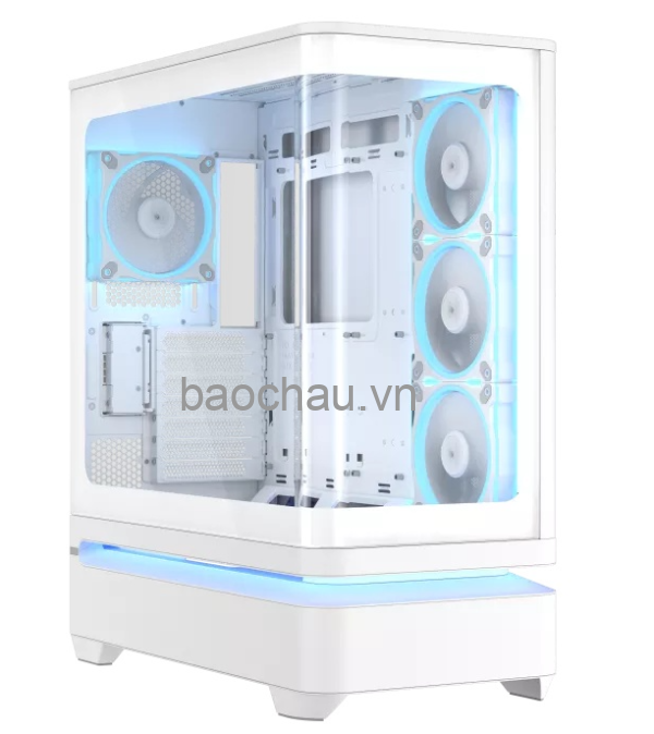 Vỏ case máy tính ASUS PRIME AP304 TG màu trắng (ATX, hỗ trợ VGA 420mm và tản nhiệt 360mm, bản kính cường lực)