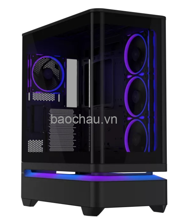 Vỏ case máy tính ASUS PRIME AP304 TG màu đen (ATX, hỗ trợ VGA 420mm và tản nhiệt 360mm, bản kính cường lực)