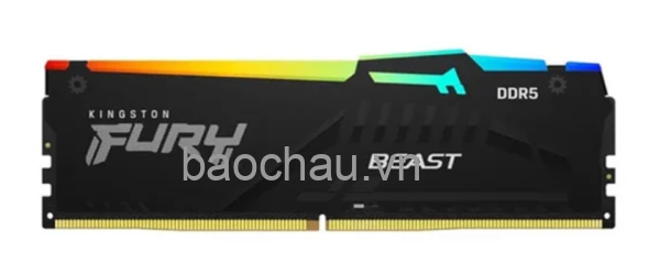 RAM PC Kingston FURY Beast RGB 32GB (1x32GB) DDR5 6000Mhz (KF560C36BBE2A-32) (AMD EXPO+INTEL XMP)