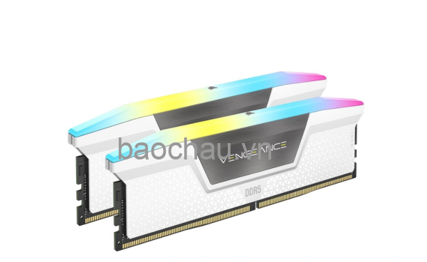 Ram Corsair VENGEANCE RGB 32GB (2x16GB) DDR5 bus 6000MHz White (CMH32GX5M2E6000C36W)