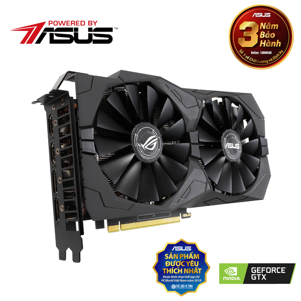 VGA Asus ROG-STRIX-GTX1650-O4G-GAMING (NVIDIA Geforce/ 4Gb/ DDR5/ 128 Bits)