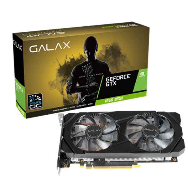 VGA Galax GTX 1660 Super 6G (1 Click OC) (NVIDIA Geforce/ 6Gb/ GDDR6/ 192Bit)