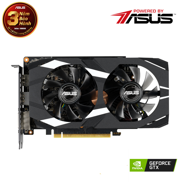 VGA Asus DUAL-GTX1660TI-O6G (NVIDIA Geforce/ 6Gb/ GDDR6/ 192Bit)