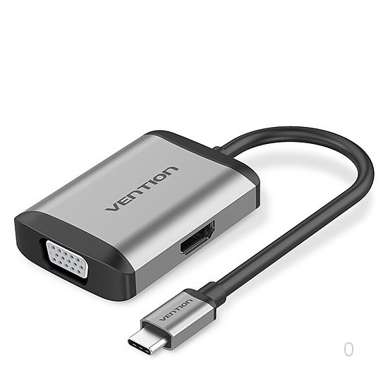 Cáp chuyển Vention Type C sang HDMI + VGA + USB + PD