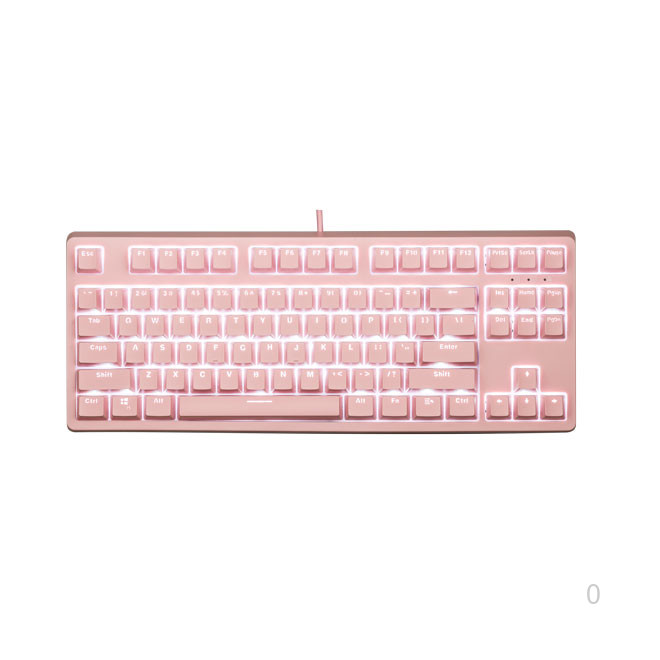 Bàn phím cơ E-Dra EK387 Red Switch Huano(TKL-Pink)