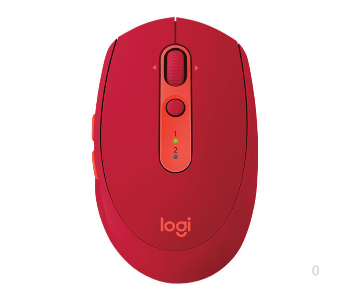Chuột không dây Logitech M590 (USB-Wireless+ Bluetooth/ Đỏ)