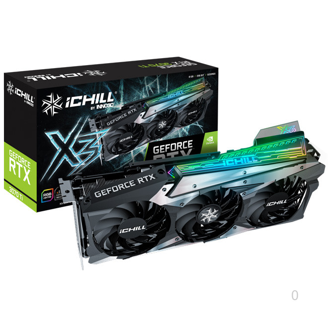 Card màn hình INNO3D GEFORCE RTX 3070 TI ICHILL X3 8G (NVIDIA Geforce/ 8Gb/ GDDR6X/ 256Bit)