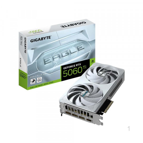 Card Màn Hình Gigabyte GeForce RTX 5060Ti EAGLE OC ICE 16G - Màu Trắng