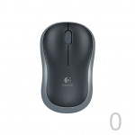 Chuột không dây Logitech Quang M185 (Đen viền xanh, đỏ, xám)