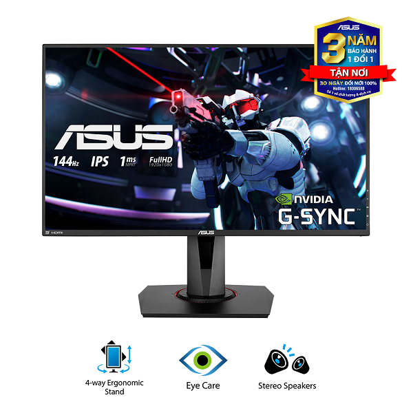 Màn hình Asus Gaming VG279Q 27.0Inch IPS 1ms, 144Hz