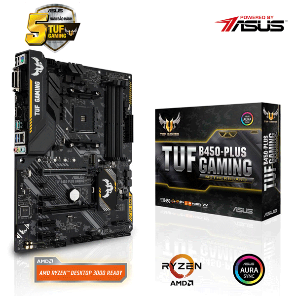 Main Asus TUF B450M-PLUS GAMING (Chipset AMD B450/ Socket AM4/ VGA onboard)