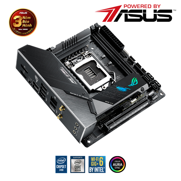 Main Asus ROG Strix Z490-I Gaming (Chipset Intel Z490/ Socket LGA1200/ VGA onboard)