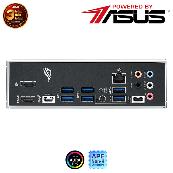 Main Asus ROG Strix B460-F Gaming (Chipset Intel B460/ Socket LGA1200/ VGA onboard/ATX)