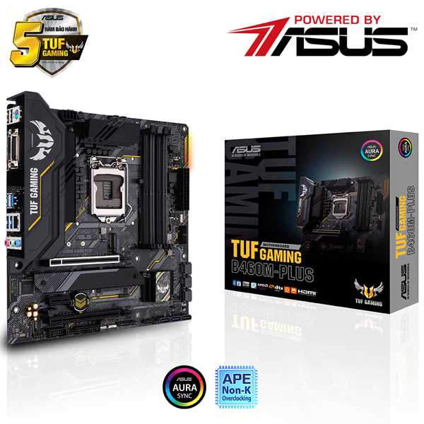 Main Asus TUF GAMING B460M-PLUS (Chipset Intel B460/ Socket LGA1200/ VGA onboard/mATX)