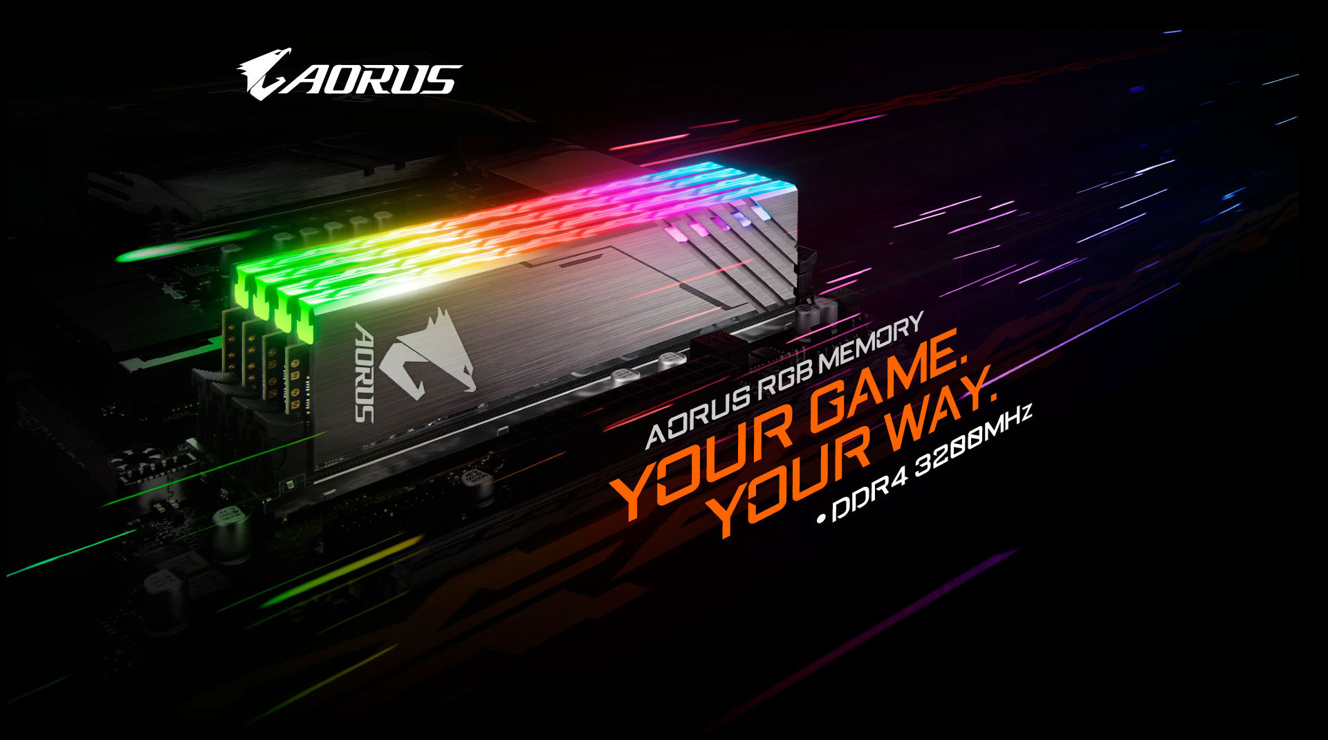 RAM AORUS 3200 RGB GP-AR32C16S8K2HU416R